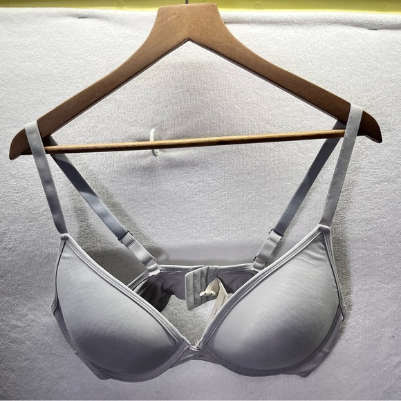 Lucky Brand 40C Padded Wireless Bra Womens Light Gray Super Soft 2168 - Picture 1 of 7